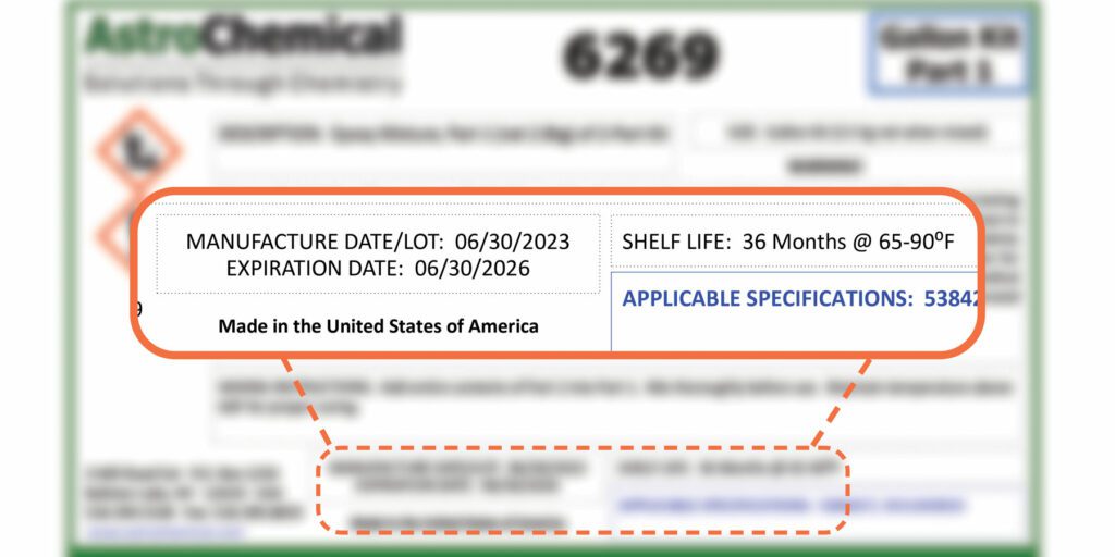 shelf life for coatings, adhesives, and saturants